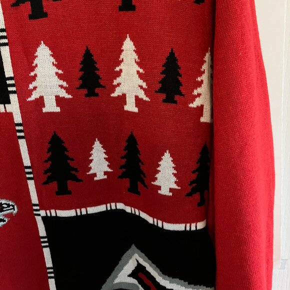 NFL Atlanta Falcons Ugly Christmas Sweater Mens Red, Black Size XX Large NEW. - Picture 5 of 16